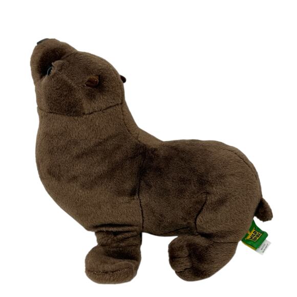 Wild Republic Brown Plush Seal Stuffed Animal Plushie Toy Collectable 10" - Picture 2 of 10